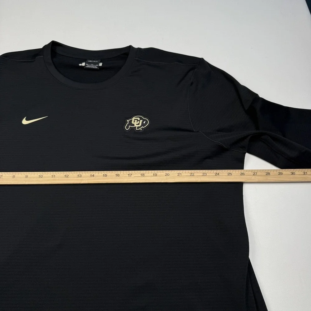 Colorado Buffaloes Shirt Mens 2XL Black NCAA Football Long Sleeve Nike Dri-FIT